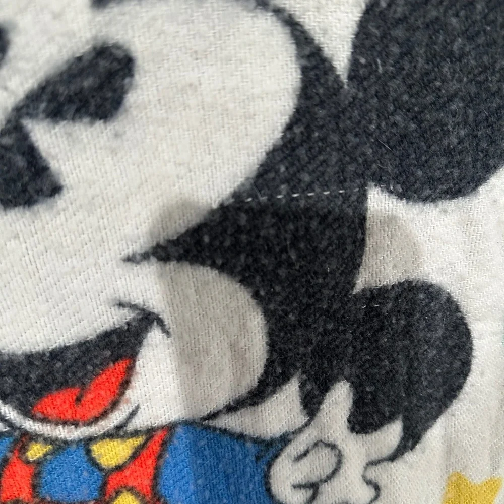 Vintage Disney Baby Mickey‎ Minnie Mouse ABC Blocks Balloons Blanket